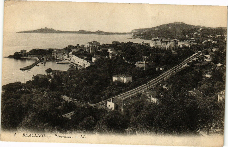Carte postale ancienne Beaulieu - Panorama