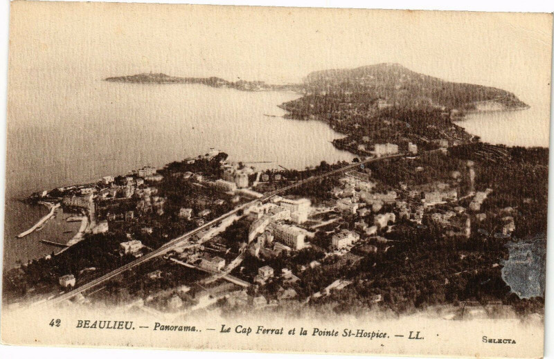 Carte postale ancienne Beaulieu - Panorama