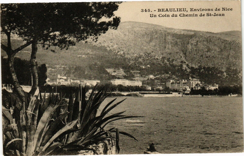 Carte postale ancienne Beaulieu - Environs de Nice à Nice