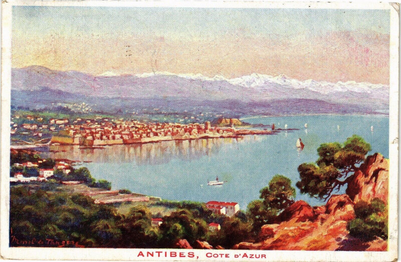 Carte postale ancienne Antibes - Cote d'Azur à Antibes