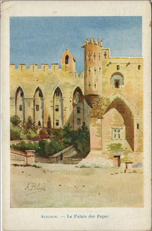 Carte postale ancienne Avignon Le Palais des Papes à Avignon