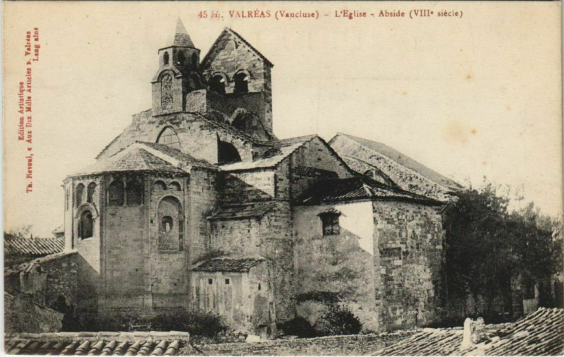 Carte postale ancienne Valreas L'Eglise - Abside à Valréas