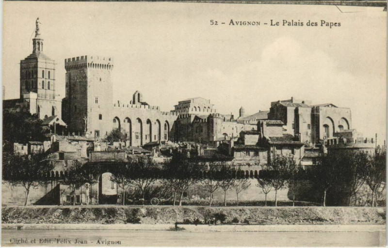 Carte postale ancienne Avignon Le Palais des Papes à Avignon