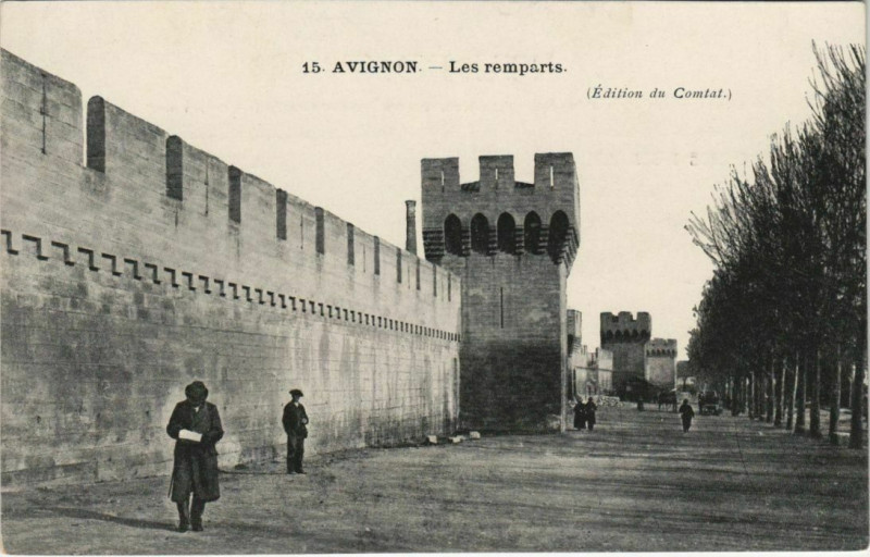 Carte postale ancienne Avignon Les Remparts à Avignon