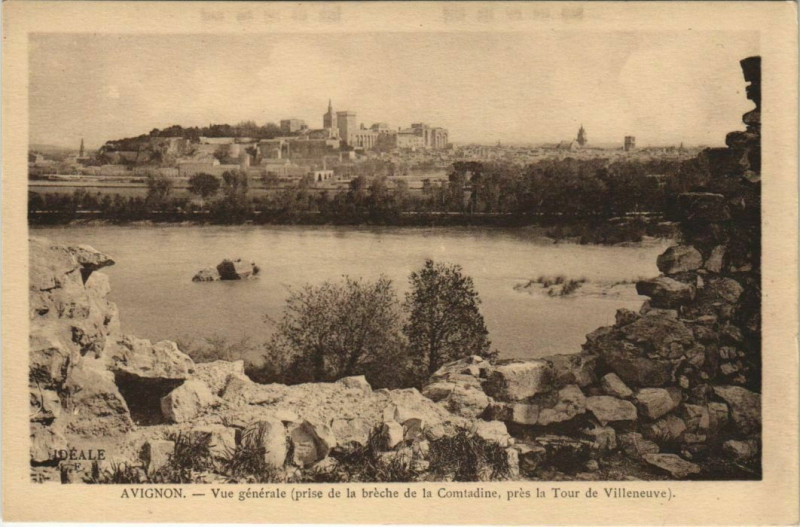 Carte postale ancienne Avignon Vue Generale à Avignon