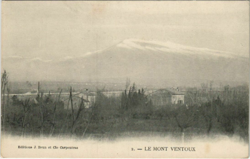 Carte postale ancienne Le Mont Ventoux - Vue Panoramique
