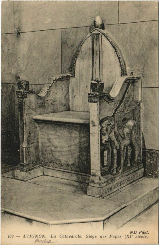 Carte postale ancienne Avignon La Cathedrale - Siege des Papes à Avignon
