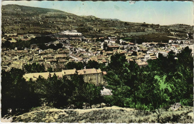 Carte postale ancienne Apt Vue Generale prise de N.-D. De la Garde à Apt