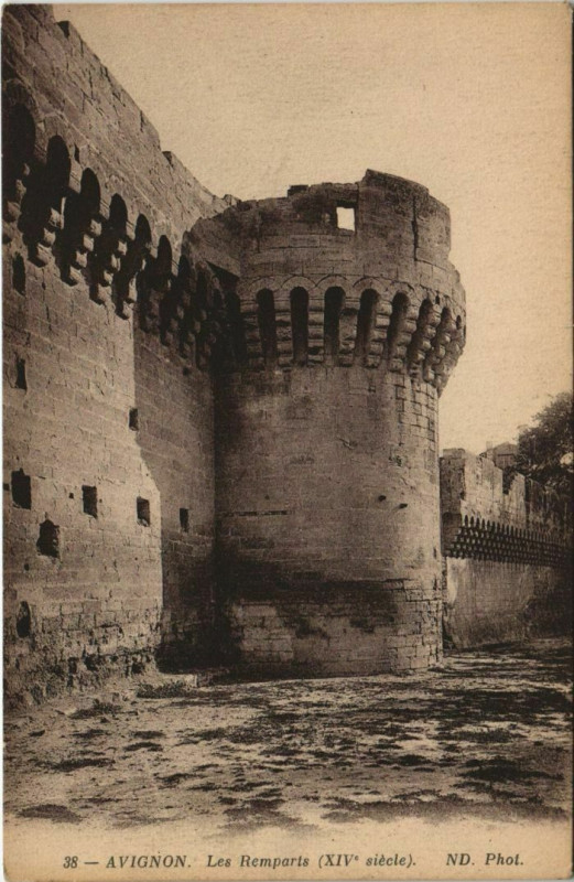 Carte postale ancienne Avignon Les Remparts à Avignon