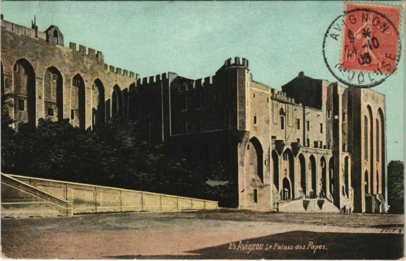 Carte postale ancienne Avignon Le Palais des Papes à Avignon
