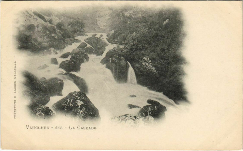 Carte postale ancienne Vaucluse - La Cascade