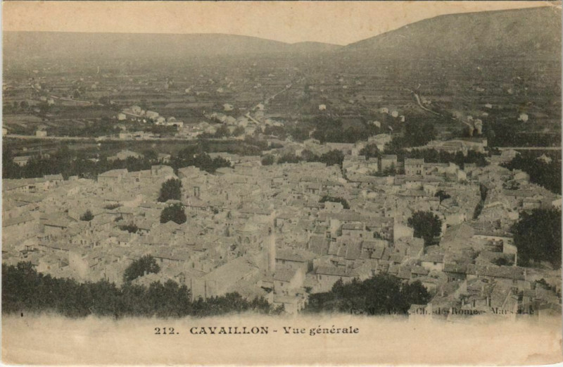 Carte postale ancienne Cavaillon Vue Generale à Cavaillon