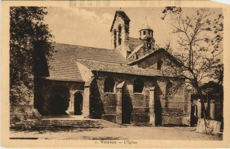 Carte postale ancienne Valreas L'Eglise à Valréas