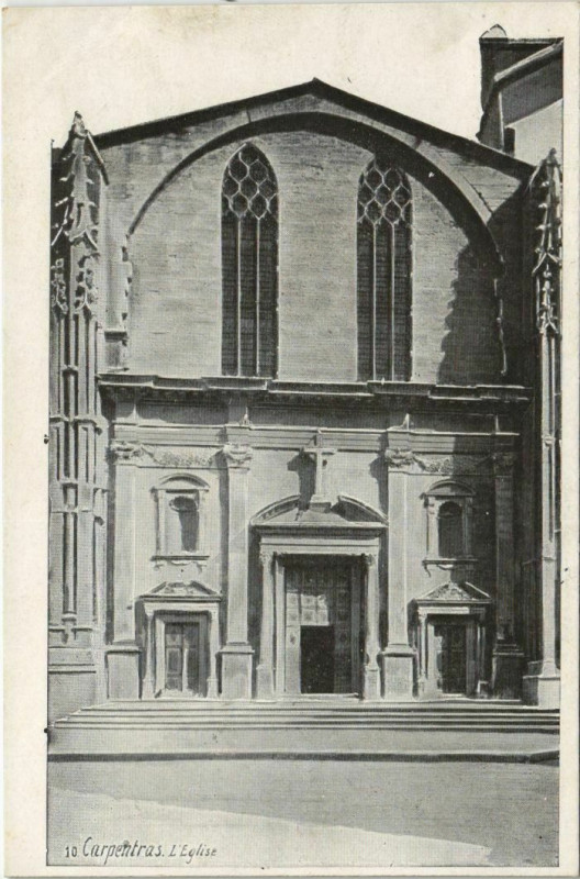 Carte postale ancienne Carpentras L'Eglise à Carpentras