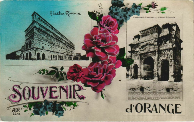 Carte postale ancienne Orange Theatre Romain - L'Arc de Triomphe à Orange