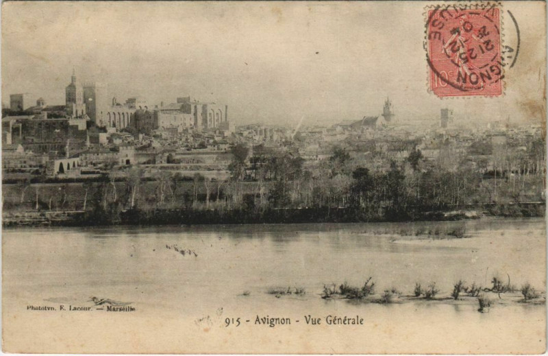Carte postale ancienne Avignon Vue Generale à Avignon