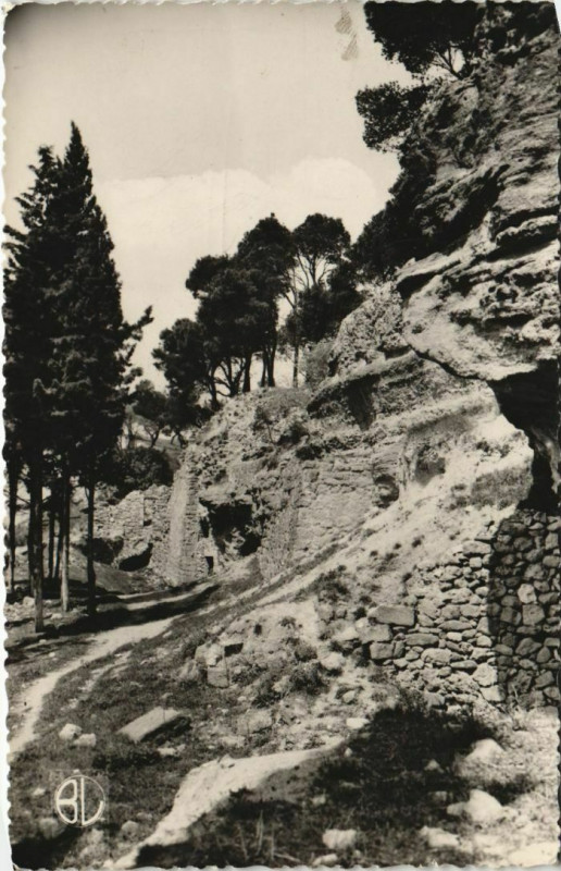 Carte postale ancienne Cadenet Montee du Chateau à Cadenet
