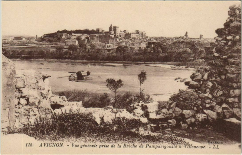 Carte postale ancienne Avignon Vue Generale à Avignon