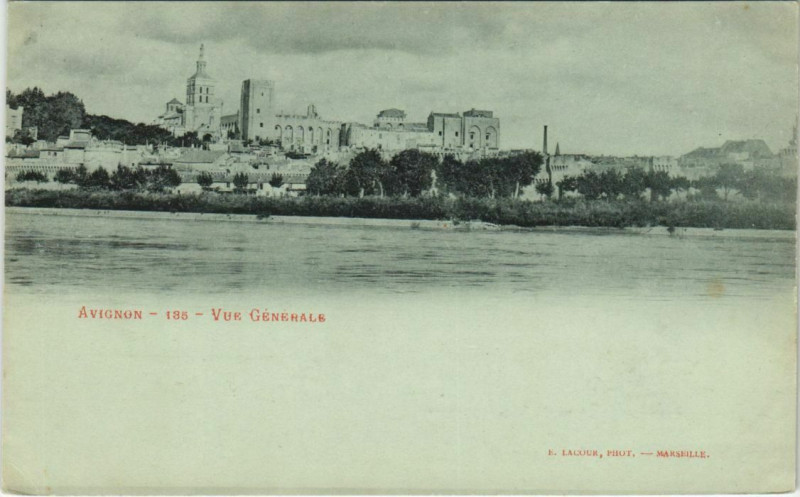Carte postale ancienne Avignon Vue Generale à Avignon