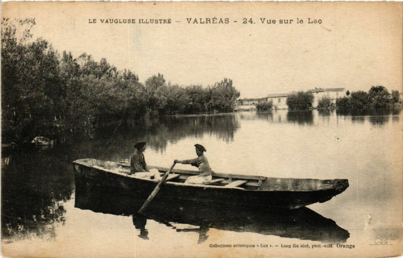 Carte postale ancienne Valreas - Vue sur le Lac à Valréas