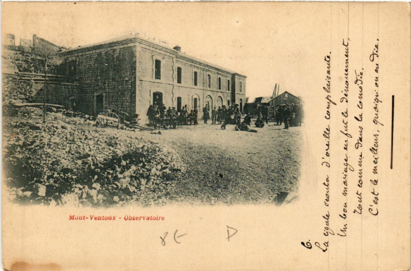 Carte postale ancienne Mout-Ventoux - Observatoire