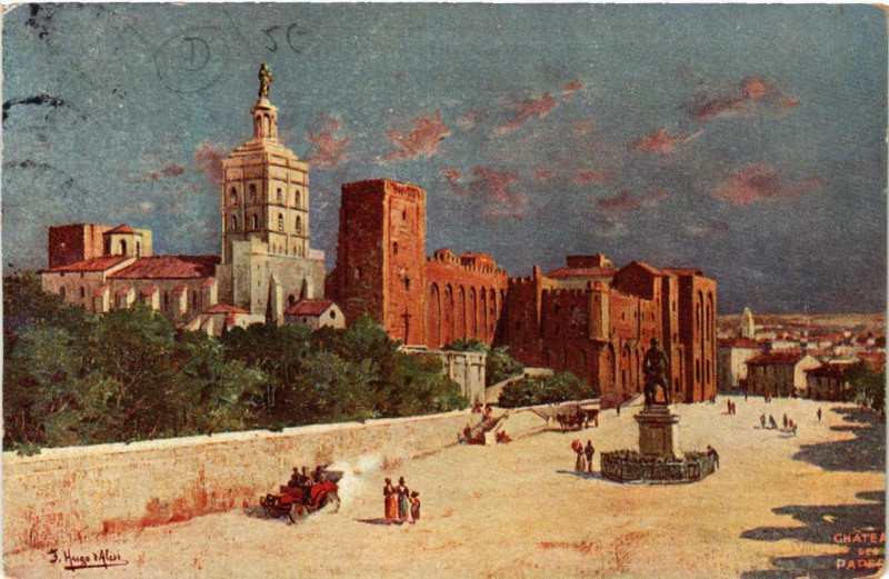 Carte postale ancienne Chateau des Papes