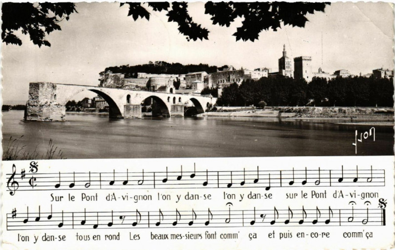 Carte postale ancienne Avignon - Le Pont St-Benezet à Avignon