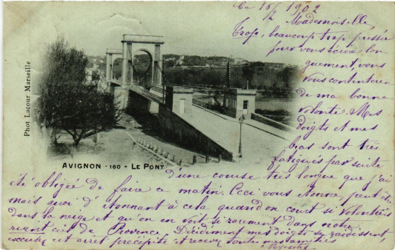 Carte postale ancienne Avignon - Le Pont à Avignon