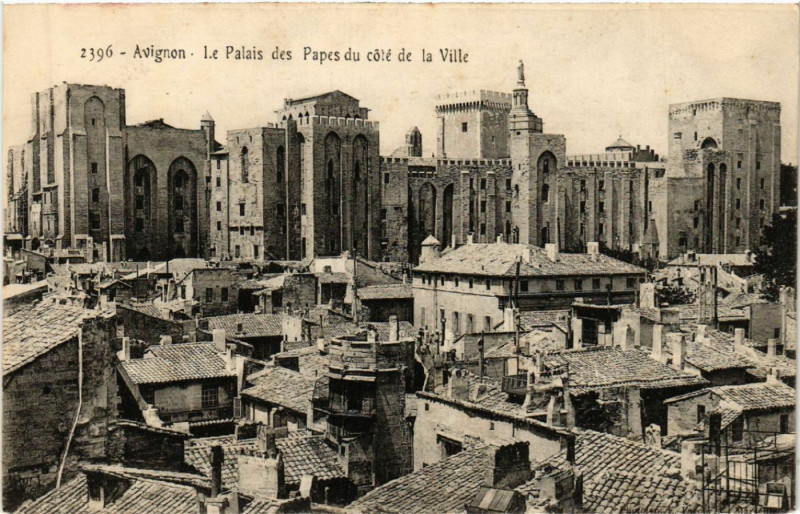 Carte postale ancienne Avignon - Le Palais des Papes à Avignon