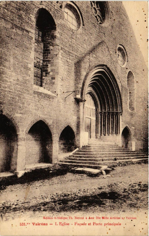 Carte postale ancienne Valreas - L'Eglise à Valréas