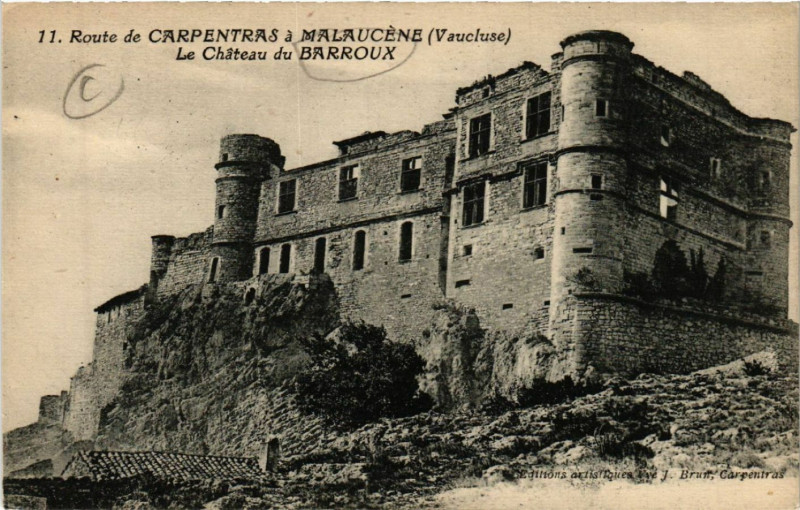 Carte postale ancienne Route de Carpentras a Malaucene à Carpentras