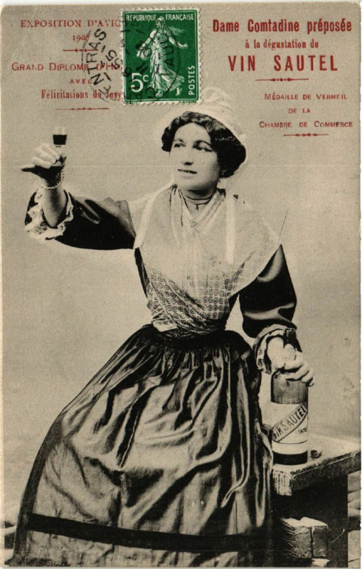 Carte postale ancienne Dame Comtadine preposée
