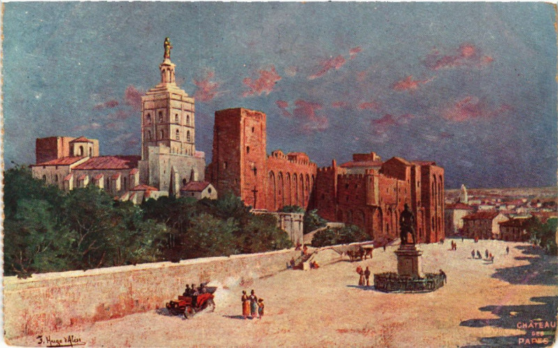 Carte postale ancienne Chateau des Papes