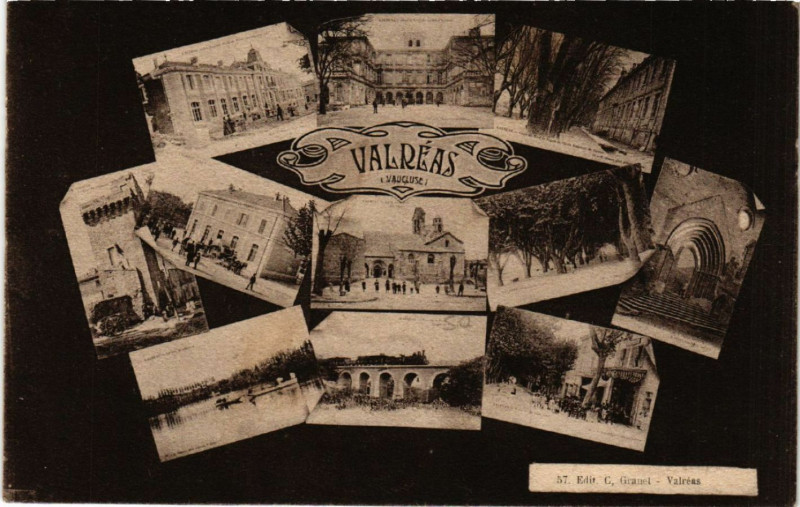 Carte postale ancienne Valreas à Valréas