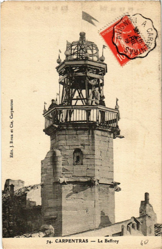 Carte postale ancienne Carpentras - Le Beffroi à Carpentras