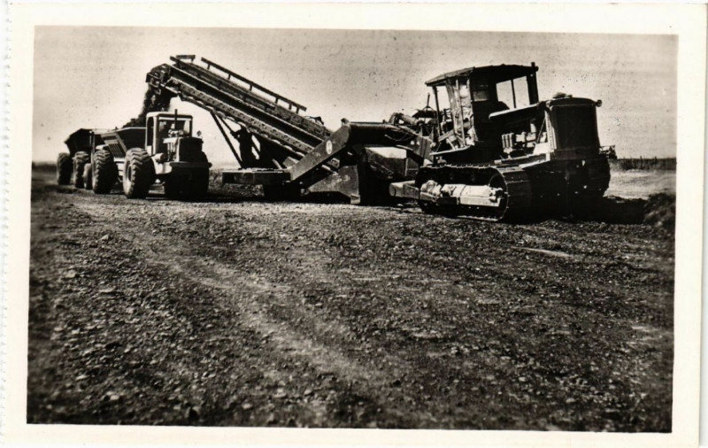 Carte postale ancienne Copagnie Nationale du Rhone Amenagement de la chute de Donzere...