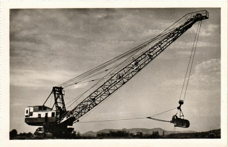 Carte postale ancienne Copagnie Nationale du Rhone Amenagement de la chute de Donzere...