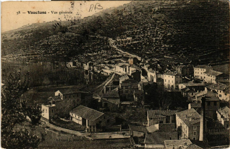Carte postale ancienne Vaucluse - Vue générale