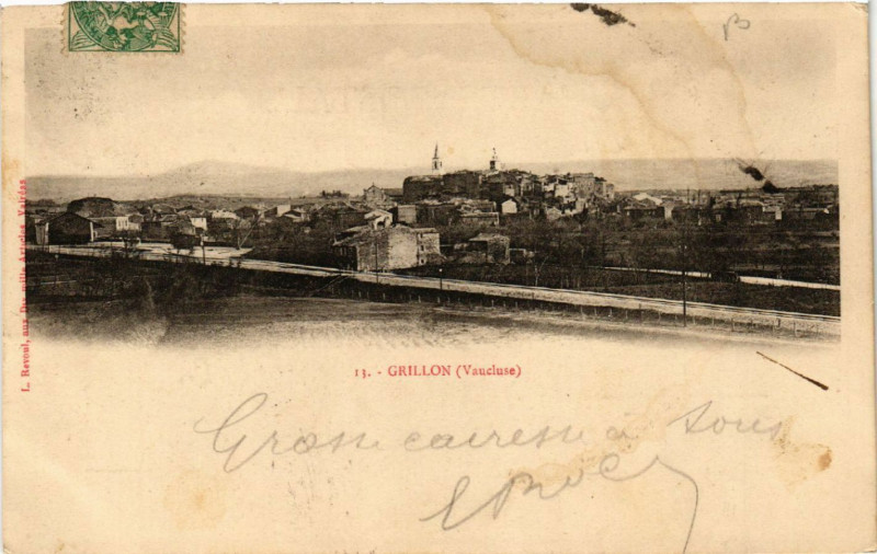 Carte postale ancienne Grillon à Grillon