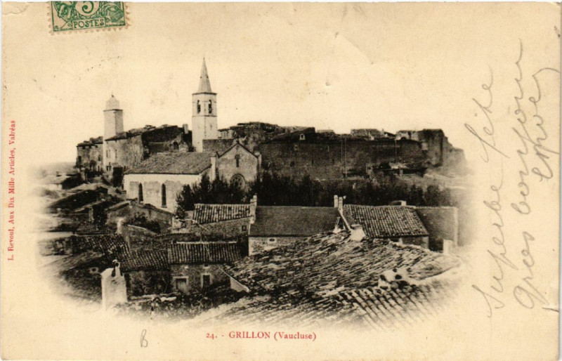 Carte postale ancienne Grillon à Grillon