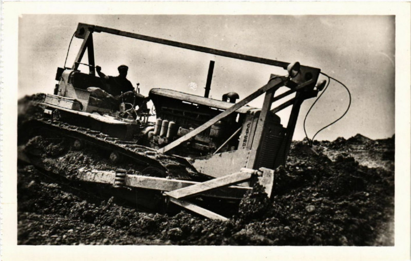 Carte postale ancienne Copagnie Nationale du Rhone Amenagement de la chute de Donzere...