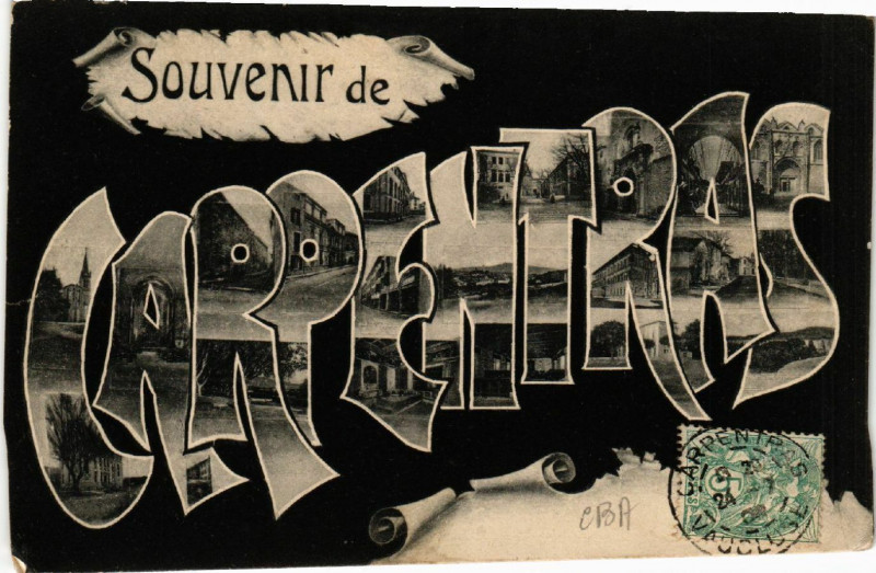 Carte postale ancienne Souvenir de Carpentras à Carpentras