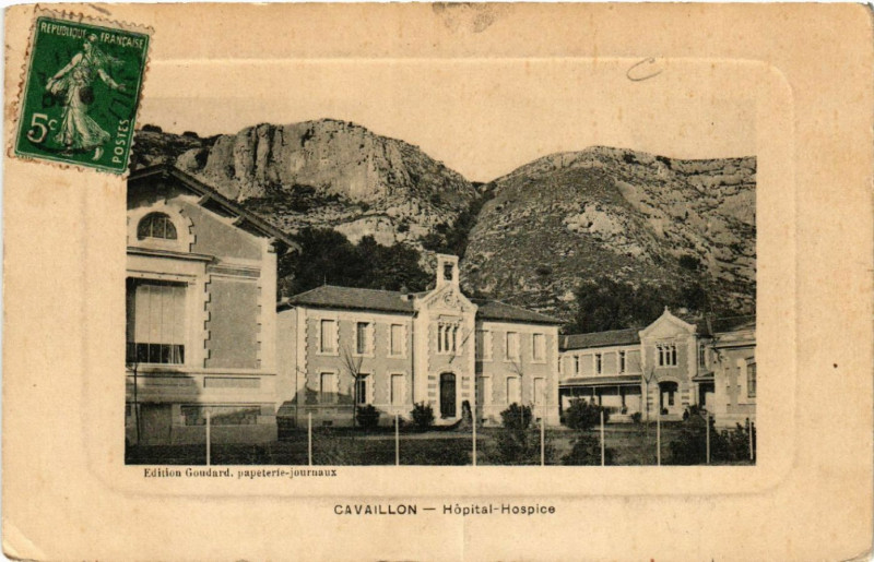 Carte postale ancienne Cavaillon - Hopital-Hospice à Cavaillon