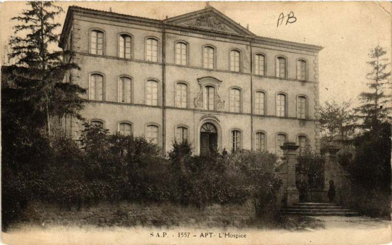 Carte postale ancienne Apt - L'Hospice à Apt
