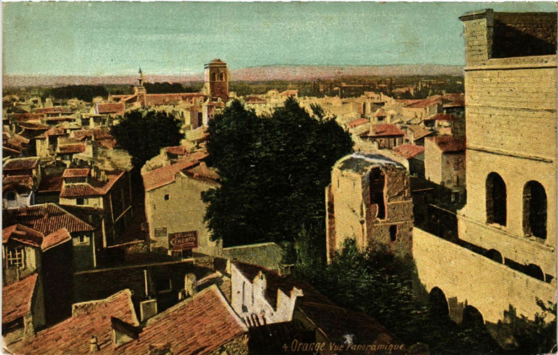 Carte postale ancienne Orange - Vue panoramique à Orange