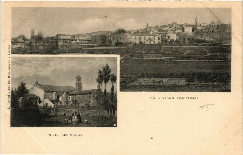 Carte postale ancienne N.-D. des Vosges - Visan à Visan