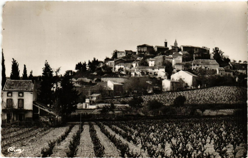 Carte postale ancienne Cairanne - Vue générale à Cairanne