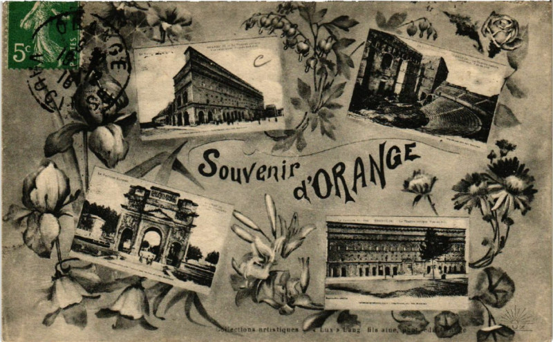 Carte postale ancienne Souvenir d'Orange à Orange