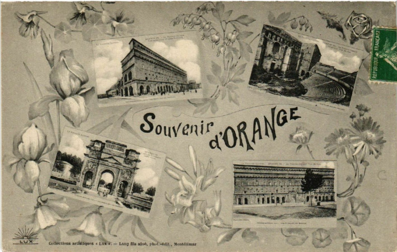 Carte postale ancienne Souvenir d'Orange à Orange