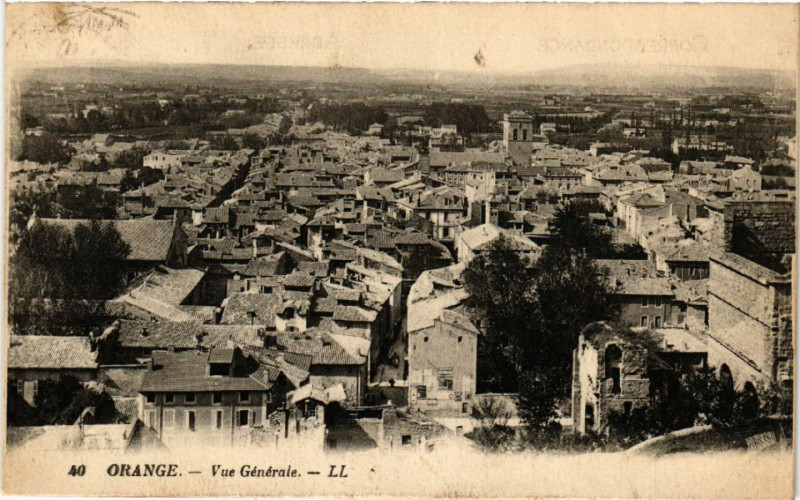 Carte postale ancienne Orange - Vue générale à Orange